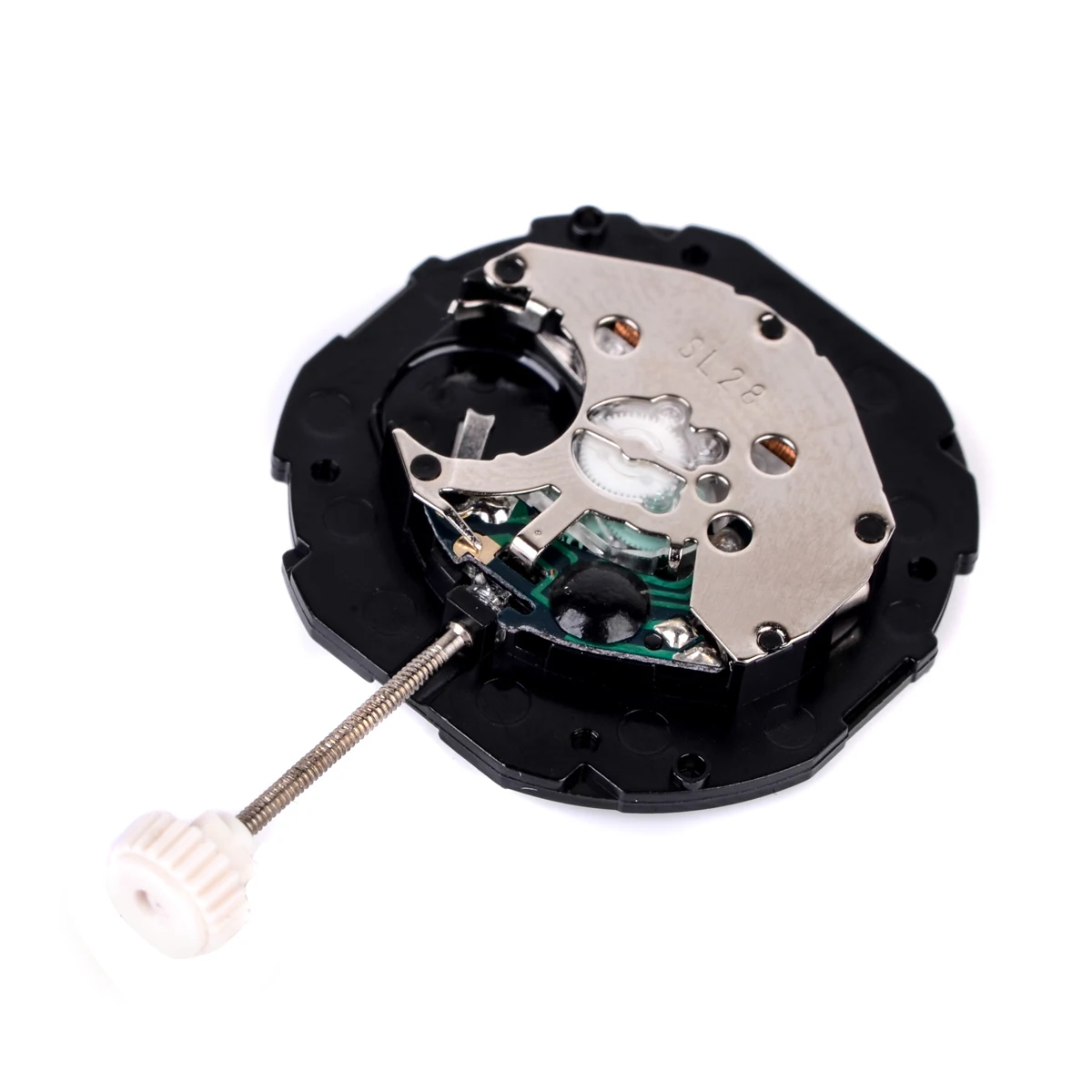 Shellhard 1pc Small Replacement Quartz Round Watch Hand Winding Movement Date Display Watch Repair Tool Kits Watch Clock