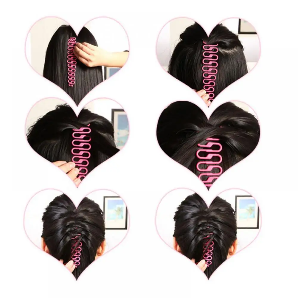 

2Pcs/Set Hair Styling Braid Tool French Braiding DIY Fish Bone Bun Maker Fashion Women Multi Function Hair Accessories Hair Dish
