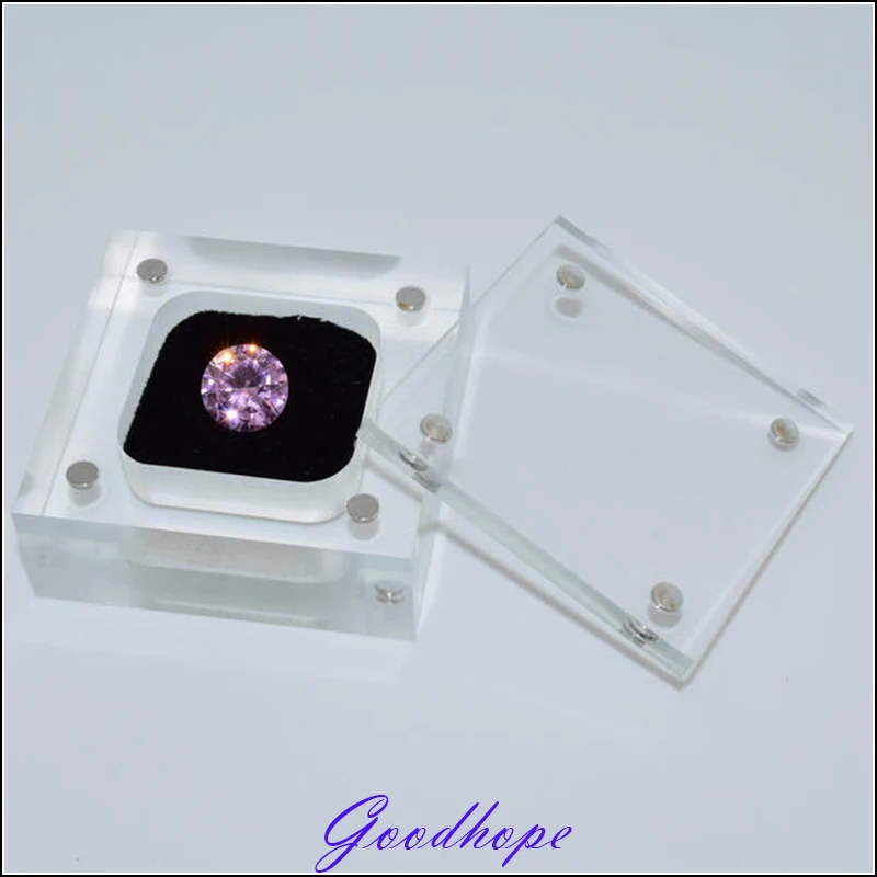

100x Clear Storage Box Acrylic Craft Beads jewelry Gemstone Protection Display Holder Wedding Loose Diamond Showing Container