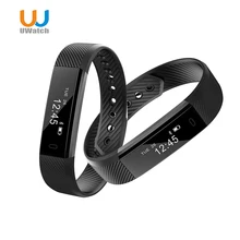 Uwatch Bluetooth ID115 Smart Band Фитнес трекер шаг счетчика активности Мониторы группа будильник smartband для IOS Android