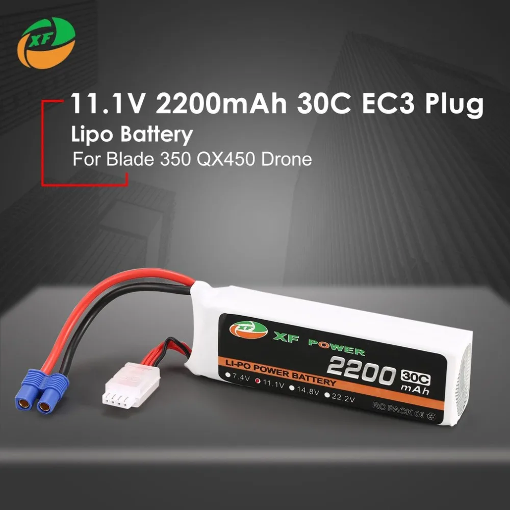 XF Power 11 1 В 2200 мАч 30C 3S 3S1P Lipo батарея EC3 вилка перезаряжаемая для Blade 350 QX450 RC Дрон