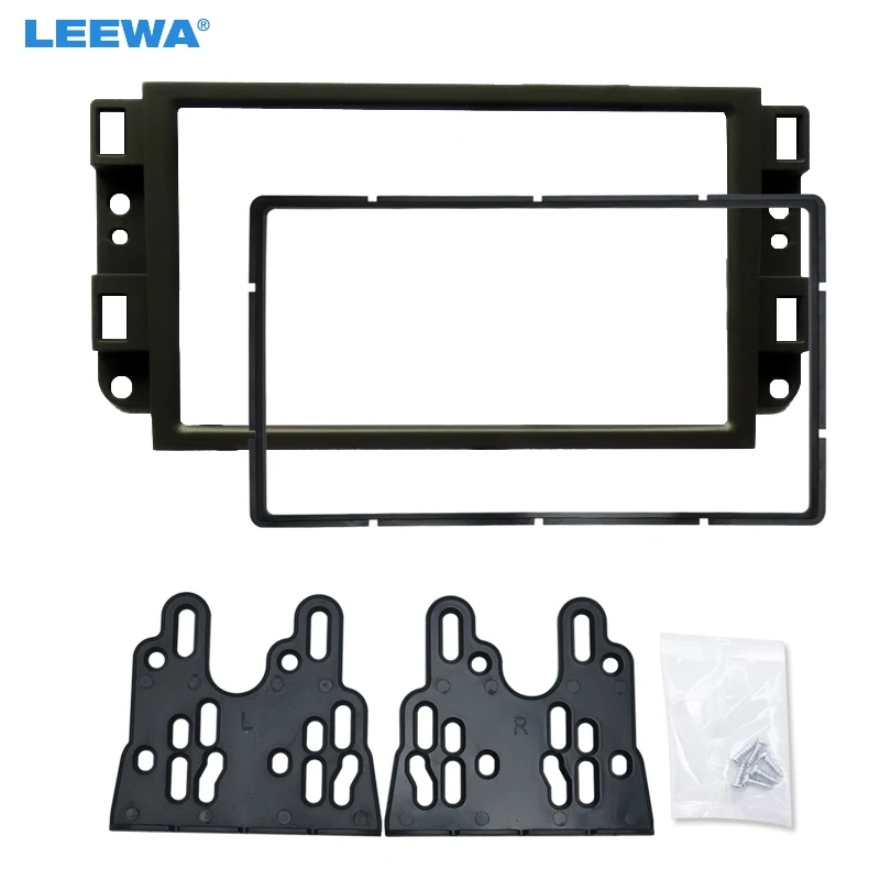 

LEEWA 2Din Car Audio DVD Fascia Frame Adapter for Chevrolet Captiva/Lova/Gentra/AVEO Panel Fitting Dash Adaptor Trim Kit #CA2378