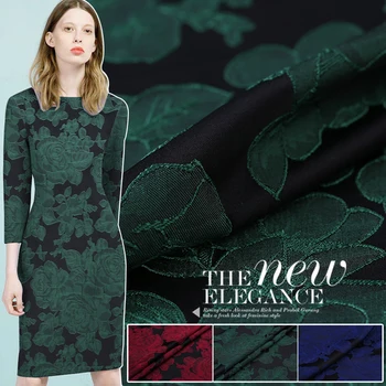 

145cm wide 380g/m custom high-grade three-dimensional jacquard fashion fabric autumn fashion jacket dress fabric