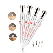 4 in 1 Tattoo Eyebrow Pencil Automatic Waterproof Eye Makeup Eyebrow Powder Cosmetic Beauty Tool Pencil