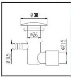 38mm Bubble Jet, air blower bath Jet