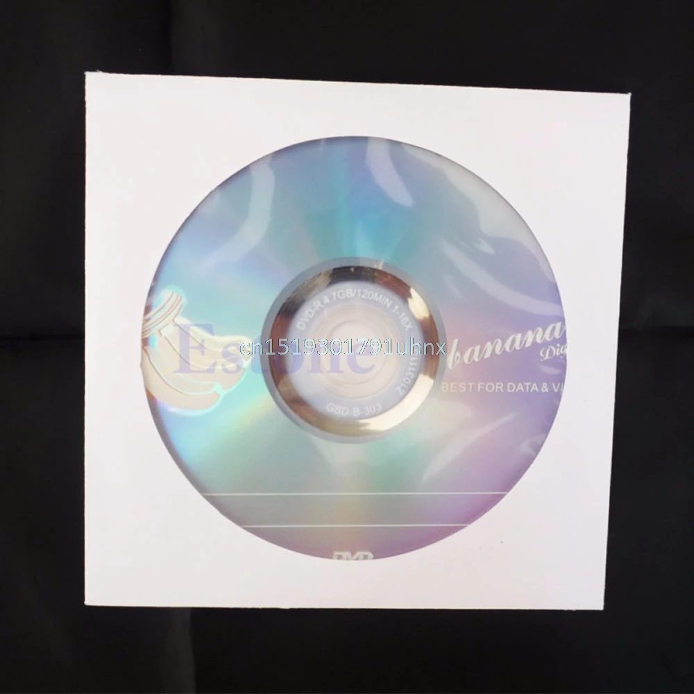 50/100 шт. 5 дюймовый CD DVD диск Бумажные Гильзы Clear Window чехол Flap|paper envelope|window envelopeenvelope
