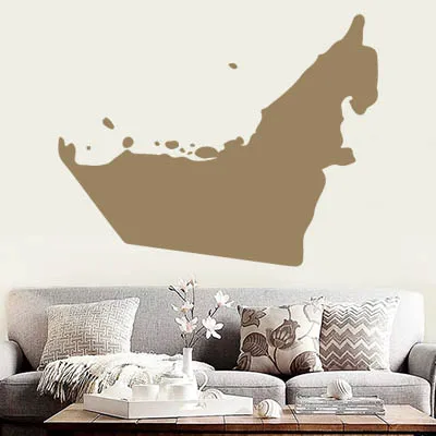 The UAE map Globe Earth Country wall vinyl font b sticker b font font b custom