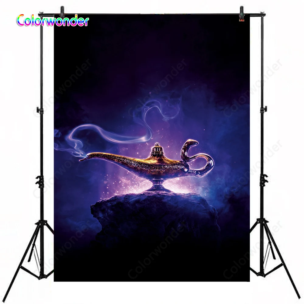 

Aladdin's Lamp Photography Studio Backdrop Mysterious Magic Night Boy Girl Photo Shoot Background Arabian Fairy Tale Backdrop