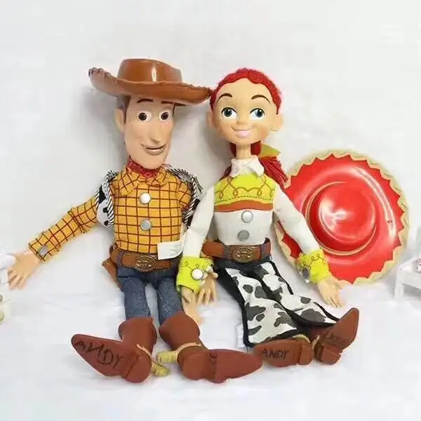 Оригинальная история игрушек Pixar 4 лота смех Вуди говорящий/Поющий Jessie ПВХ