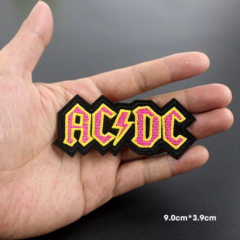 ACDC AC/DC Музыка рок группа патчи Вышивка панк значок Железный на DIY для наклейка на одежду ткань 20 шт./лот - Цвет: 20 pcs