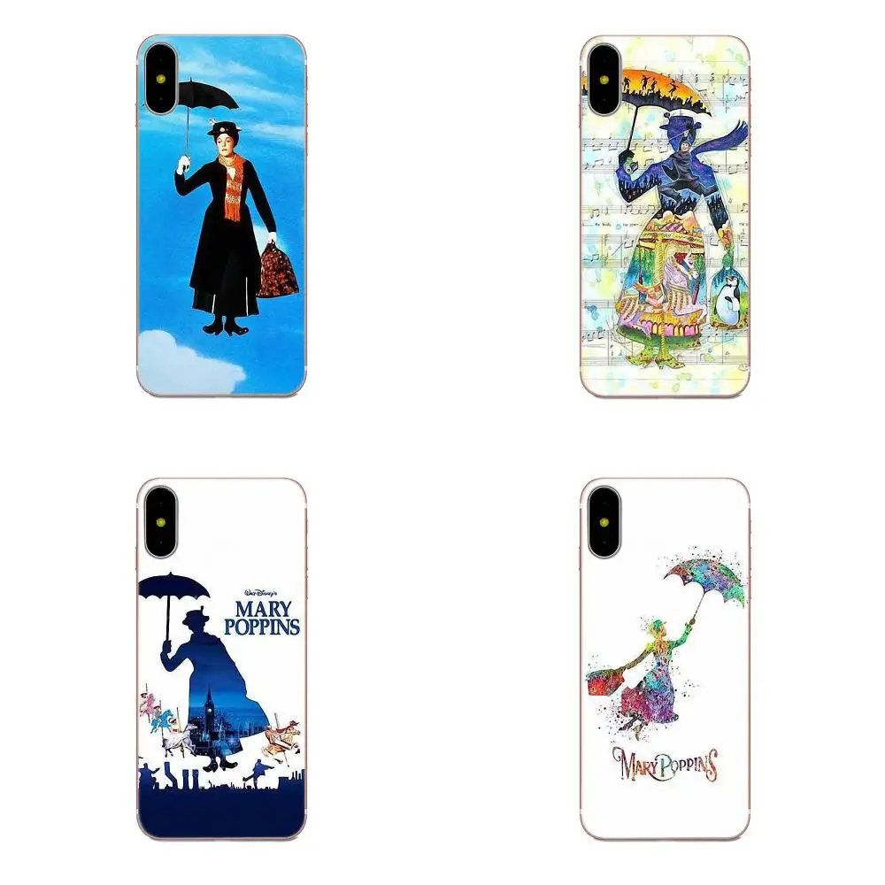 Зонт Mary Poppins мягкий термополиуретановый хит продаж для Samsung Galaxy Note 5 8 9 S3 S4 S5 S6 S7 S8 S9