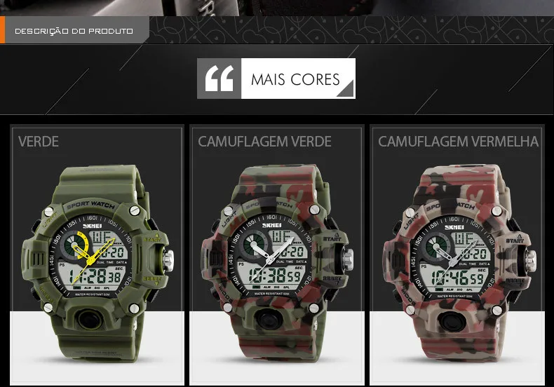 Relógios relógio militar relógio masculino relógio g-shock relógio de pulso relógio casual relógio blindado relógio