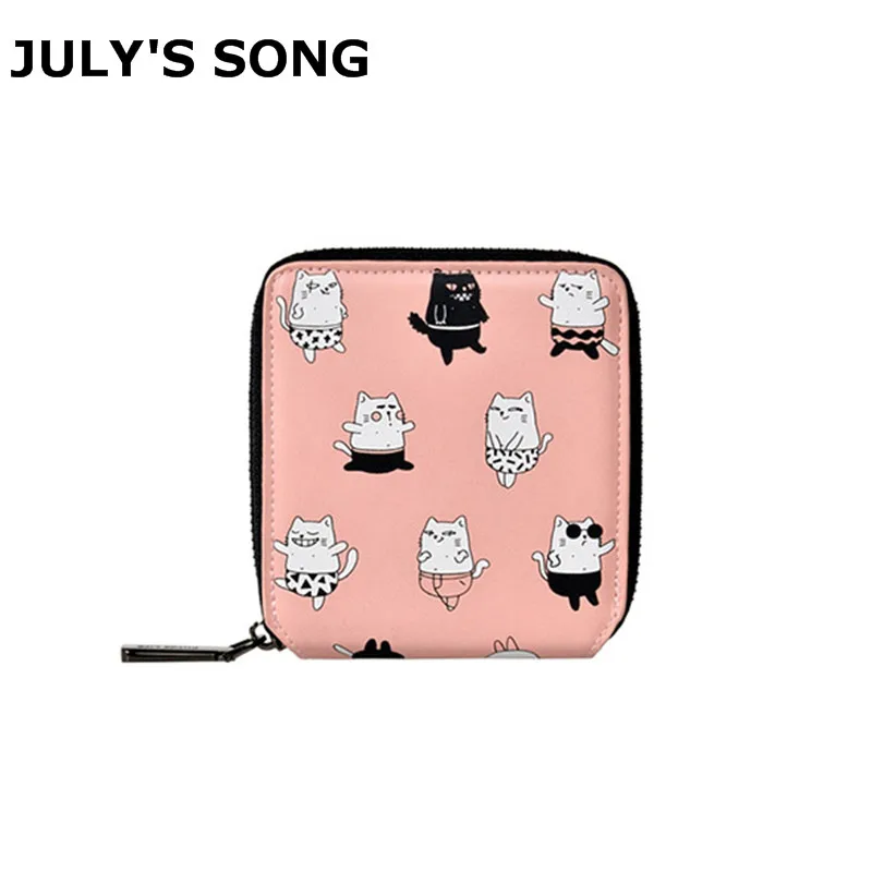 2018 New Fashion Women Cat Printing Wallet Female Short Purse Cards Holder Coin Clutch Handbag цена 2018 New Fashion Women Cat Printing Wallet Female Short Purse Cards Holder Coin Clutch Handbag цены онлайн