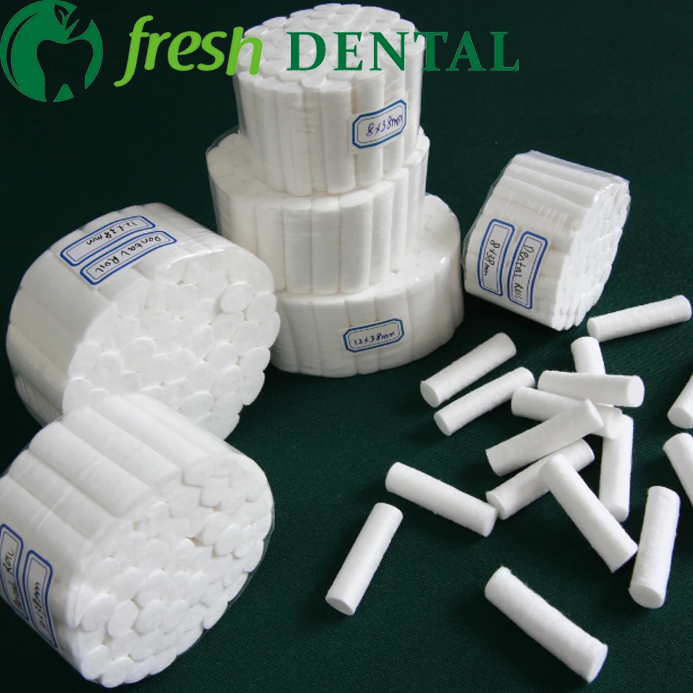 1000pcs Dental Hemostatic medical cotton swab Cotton lap roll box of