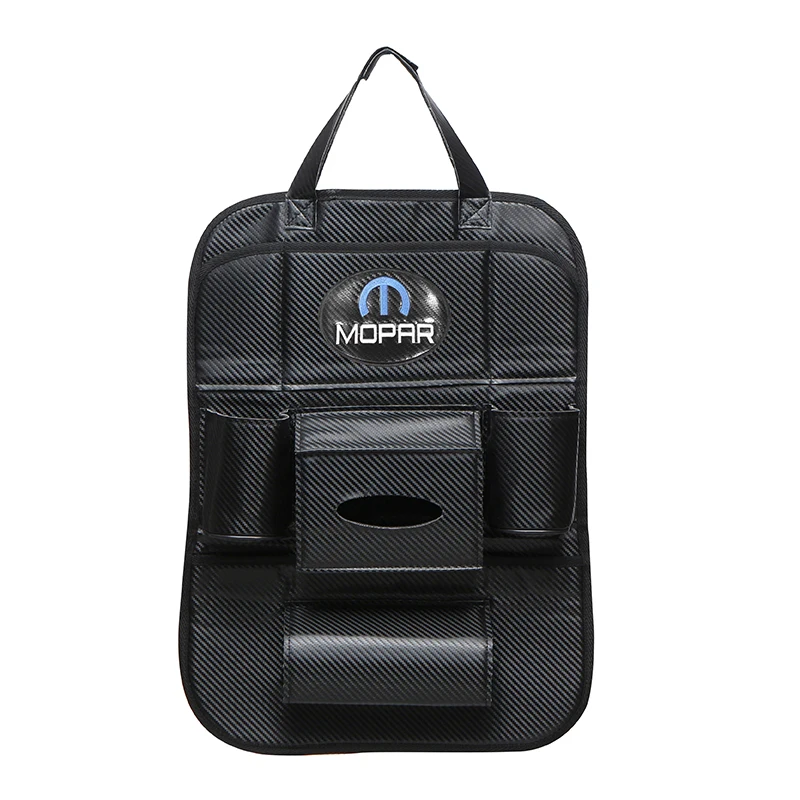 Высокое качество для MOPAR эмблема из углеродного волокна стиль заднего сиденья сумка для хранения для Chrysler jeep ford chevrole toyota аксессуары