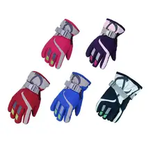 Зимние спортивные детские лыжные перчатки для мужчин и женщин, водонепроницаемые и дышащие теплые перчатки