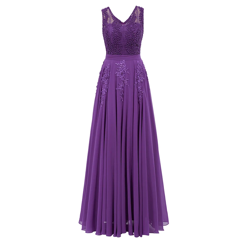 Tanpell, длинное вечернее платье с v-образным вырезом, темно-синее, без рукавов, с аппликацией из бисера, ТРАПЕЦИЕВИДНОЕ ПЛАТЬЕ для женщин, выпускное, вечернее платье