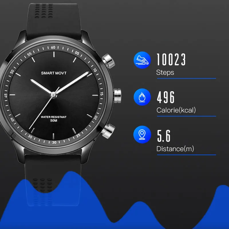 Спорт BOAMIGO Bluetooth SmartWatch 5ATM кварцевые часы на открытом воздухе Шагомер Smartwatch для