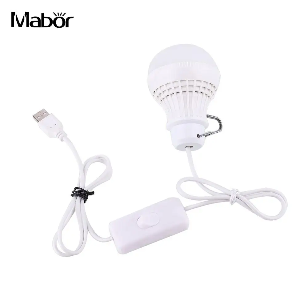 

Mabor Luminous DIY USB Light Bulb 5V 5W LED Energy Saving Lamps Home Glowing Light Lamp