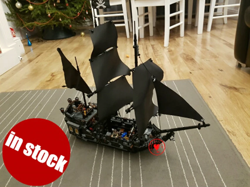 

New The Black Pearl Ship fit fit legoings Pirate of the Caribbean figures model building block bricks diy Toy 4184 gift kid boy