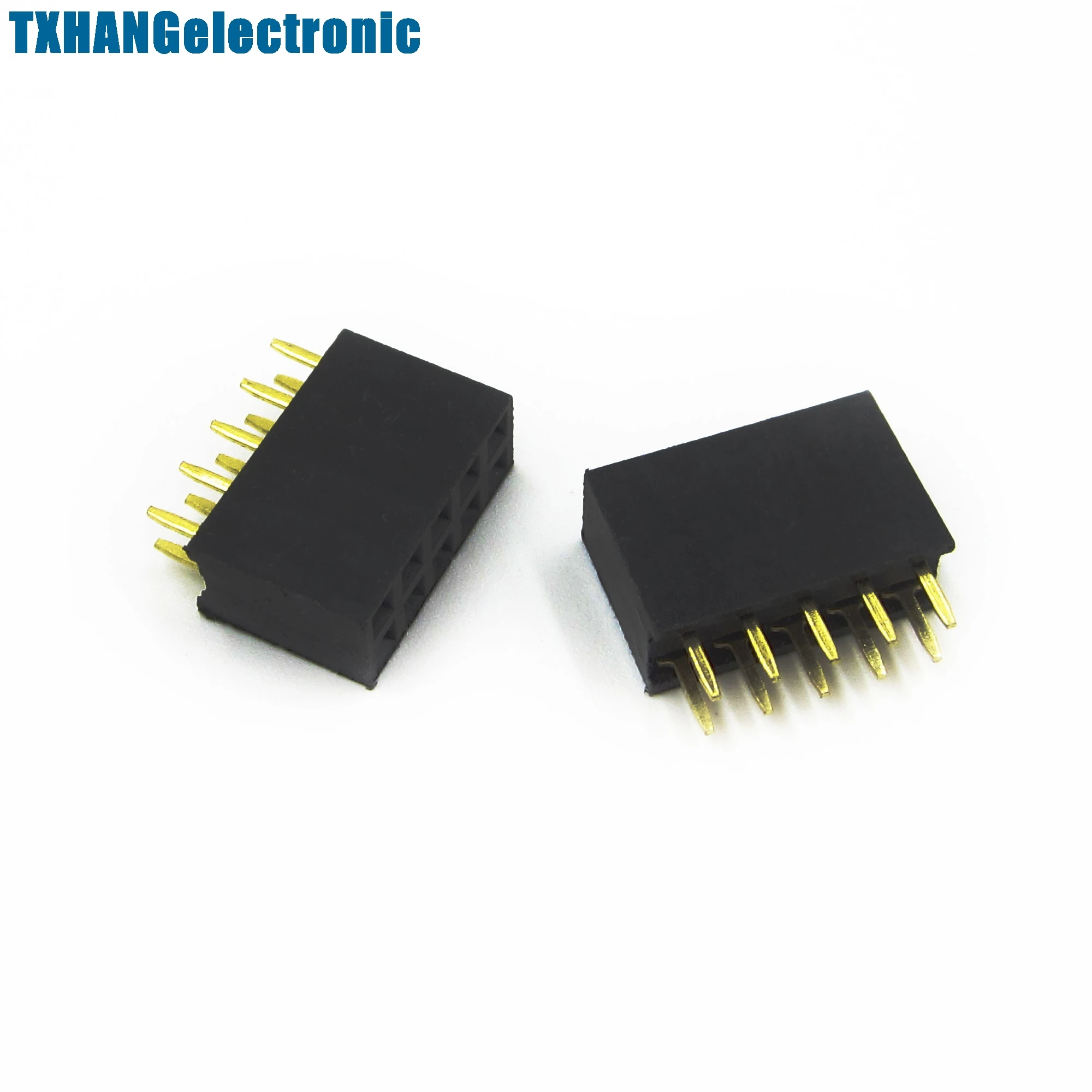

100PCS 2x5 10Pin 2.54mm Double Row Female Straight Header Pitch Socket Pin Strip