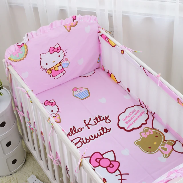 6pcs Cute Baby Bedding Cot Set 100 Cotton Crib Per 5pcs 6pcs Cute Baby Bedding Cot Set 100 Cotton Crib Per 5pcs Soft
