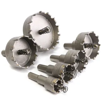 

6 pcs/set HSS Hole Saw Set Carbide Tip TCT Core Drill Bit Hole Saw For Metal Alloy Stainless Steel Cutter Top Quality
