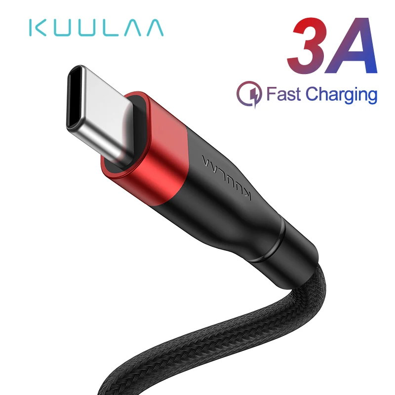 

KUULAA USB Type C Cable For Xiaomi Mi Redmi Note 7 Quick Charge USB C Charger Type-C Fast Charging Cord For Samsung Huawei Phone