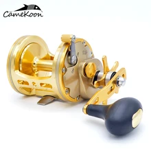 Saltwater Degree Wind Trolling Reel 33Lbs Drag RIGHT HAND Drum Boat Fishing Reel