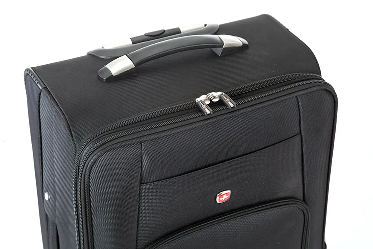 Letrend Бизнес Rolling Чемодан Spinner 18 дюймов Для мужчин многофункциональный вести колеса чемодана тележка Оксфорд Travel Bag багажник