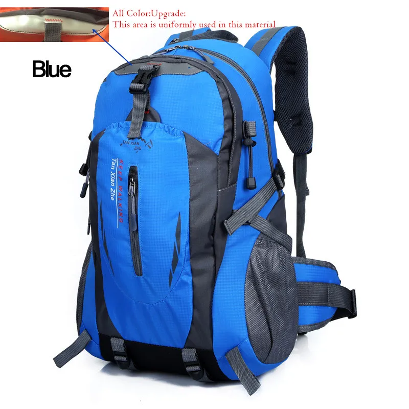 

Waterproof Nylon Travel Skiing Backpack For Men Camping Climbing Bagpack Outdoor Hiking Bags Women Rucksack Pouch 40L