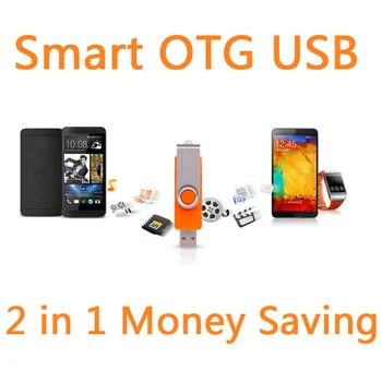 

Smart Phone OTG External Rotation USB Flash Drive 64GB Pen Drive 32GB Flash Memory Micro USB Stick Storage Pendrive 16GB 8GB 2TB