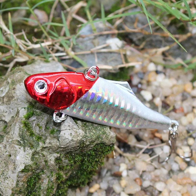 

New Arrive 24g 7.5cm Fishing Lure Spin Tail Spin Sonic Spoon Metal VIB Hard Bait Sinking fish lures wobbler free shipping