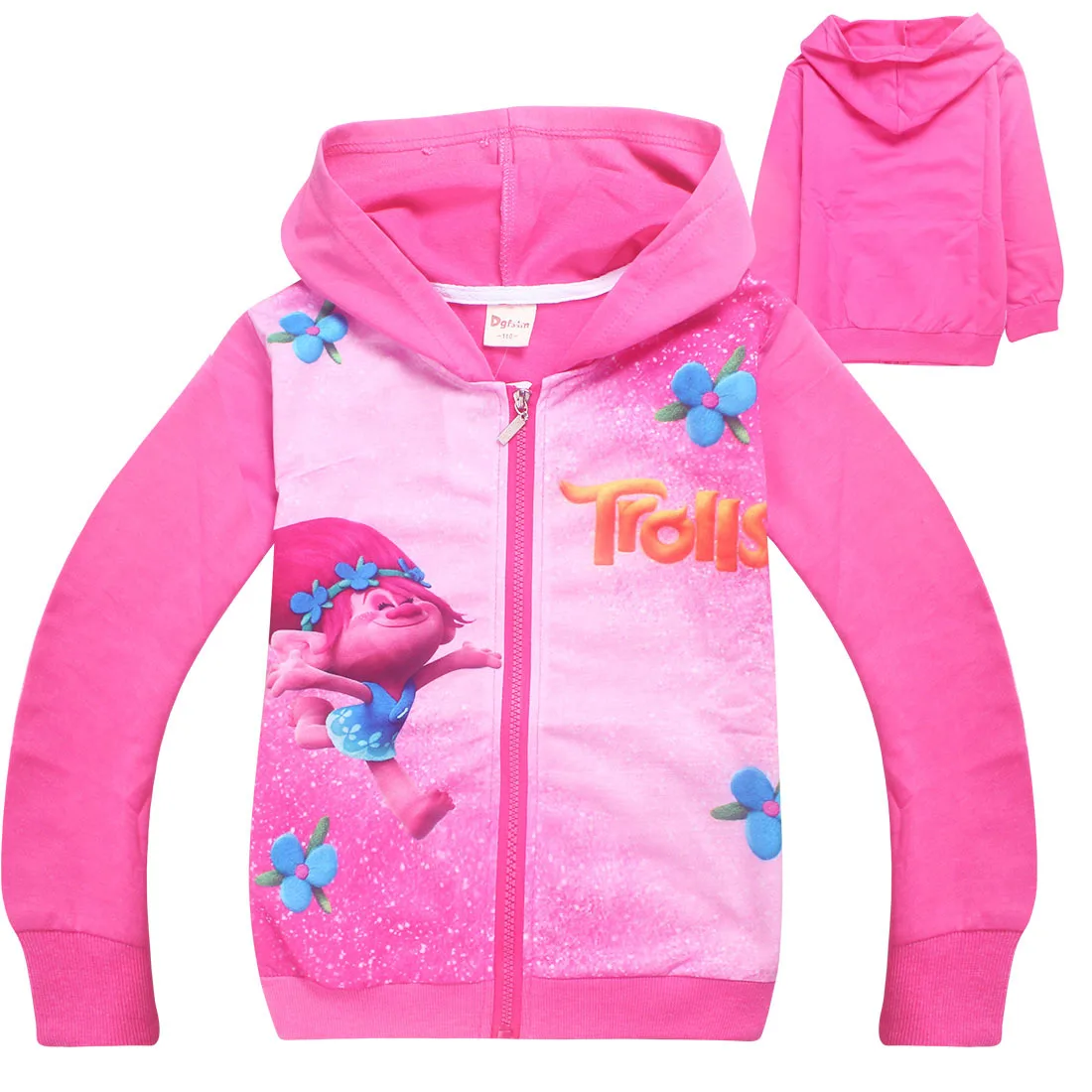 

Children and cute cartoon Hoodie for spring and Autumn kids clothes Trolls Poppy Magic printed Hoodies Moana Maui Long Sleeve