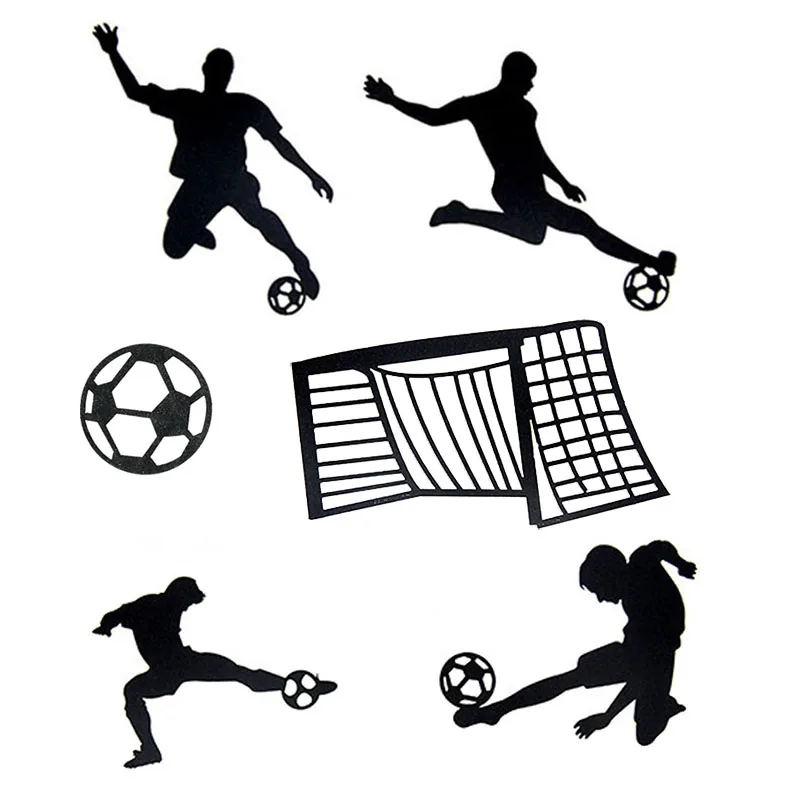 

6pcs/bag Cake Toppers Football Happy Birthday Wedding Cupcake Cake Topper Flags Baby Shower Decor Cake Baking DIY Party Supplies