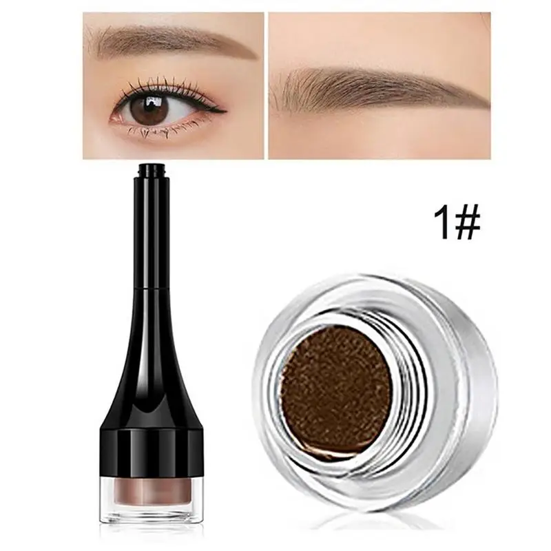 1 light brown Натуральный Крем для бровей Макияж для женщин водостойкий стойкий Air Cushion крем для бровей Enhancers Tint Cosmetics с кисточкой - Цвет: 1 light brown