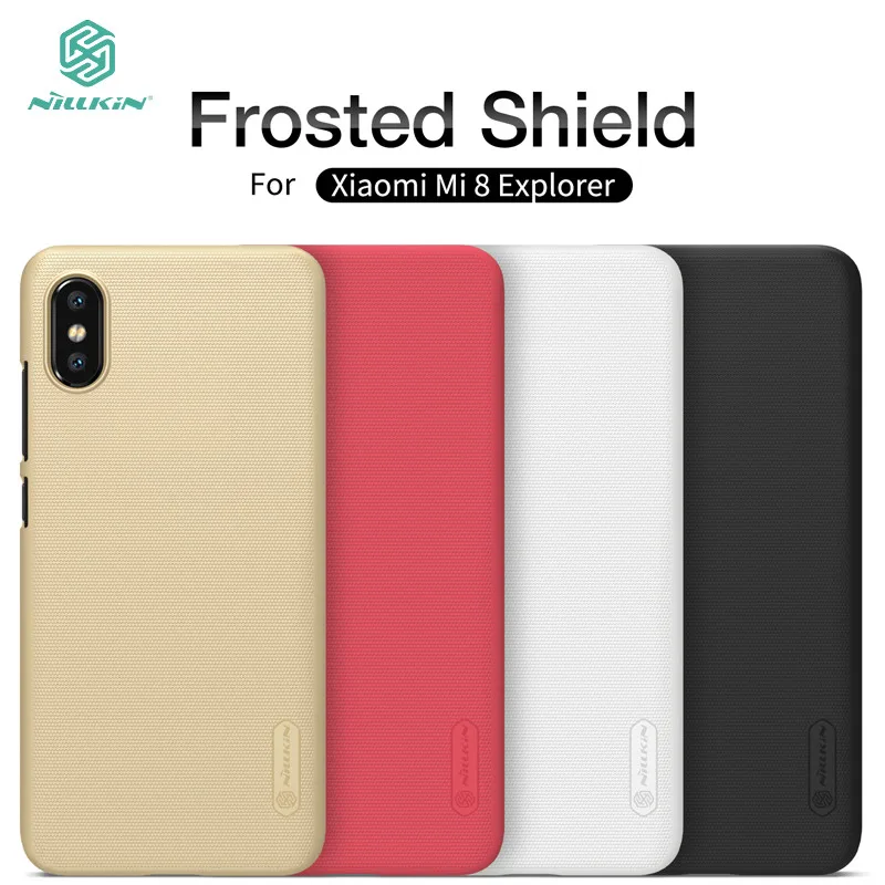 

Original Xiaomi Mi 8 Explorer Edition Case Xiaomi Mi8 Explorer Cover Case NILLKIN Super Frosted Shield Back Cover With Gift