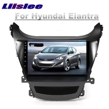 Для hyundai Elantra 2013~ NAVI LiisLee автомобильный мультимедийный плеер gps карты wi fi аудио CarPlay интимные аксессуары радио навигации