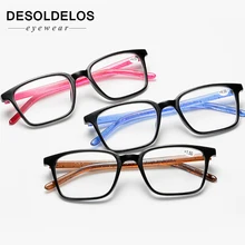 DesolDelos мужские ультралегкие очки для чтения женские от усталости при чтении очки женские пресбиопические Рецептурные очки