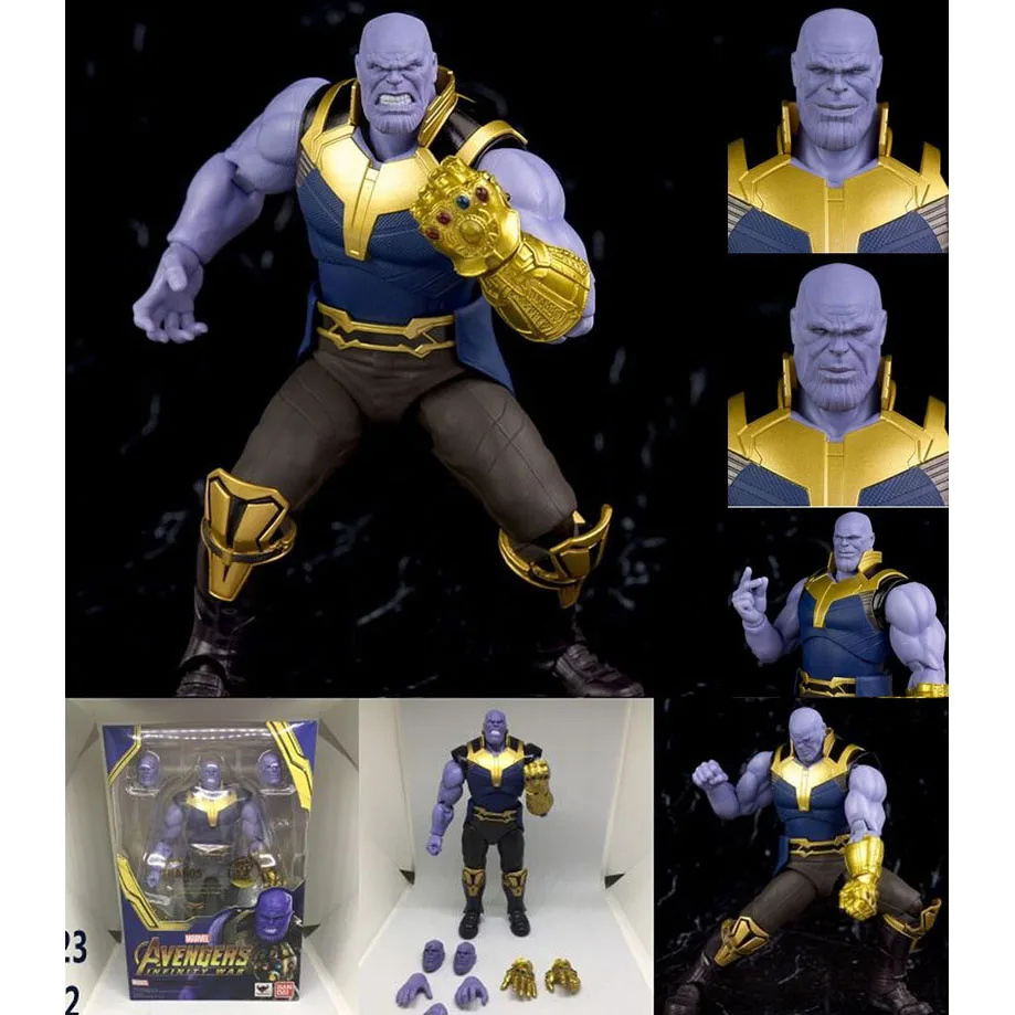 

Movie Marvel Avengers4 Avengers Endgame Infinity War SHF Thanos Action Figure Model Toy Doll Gift