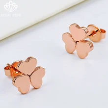 Jessie Pepe новое поступление модные ювелирные серьги в виде клевера подарок для девочек# J-UE196