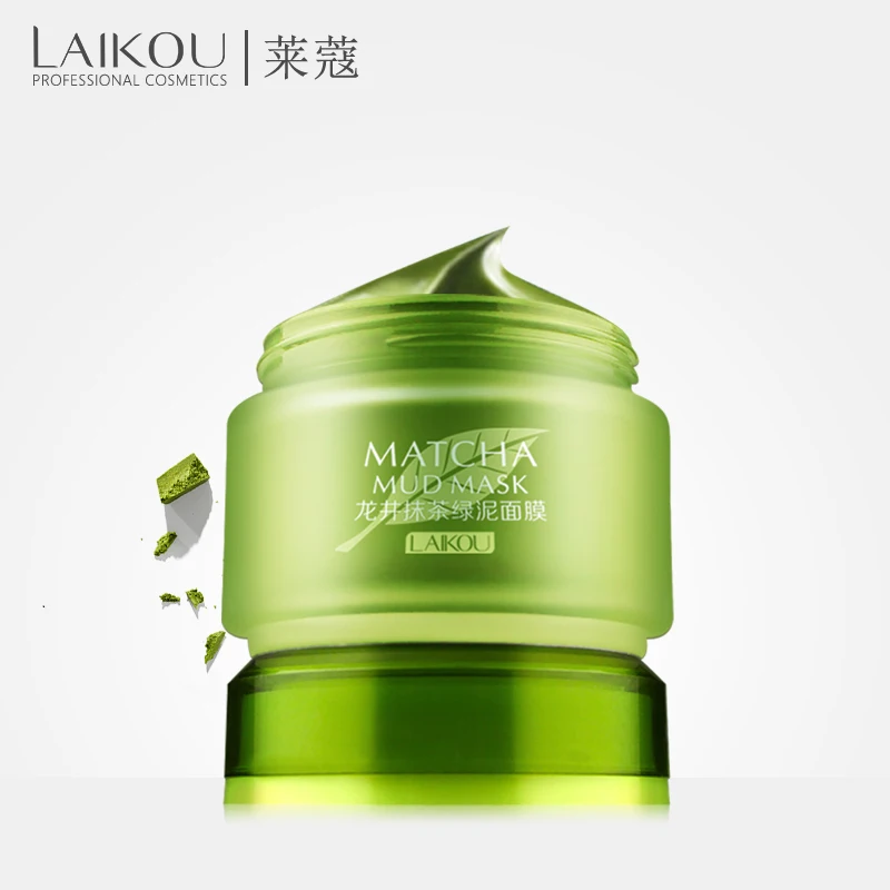 LAIKOU Longjing зеленая грязевая маска маття отбеливающая антивозрастная против морщин