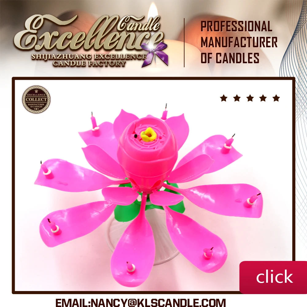 Articles De Fête Rose Musical Fleur De Lotus Joyeux