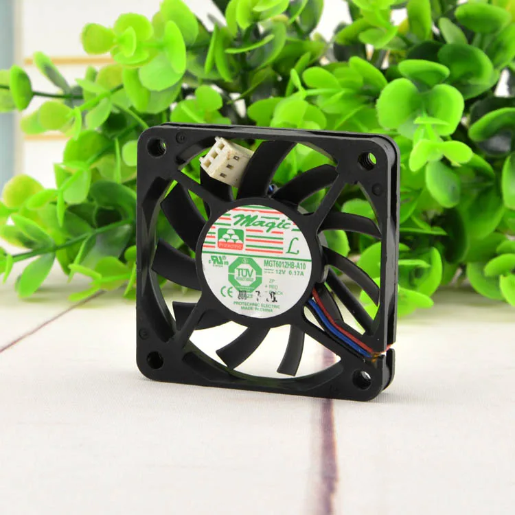 

Yongli 6 cm 60*60*10 MGT6012HB-A10 12V 0.17A 3P fan CPU fan