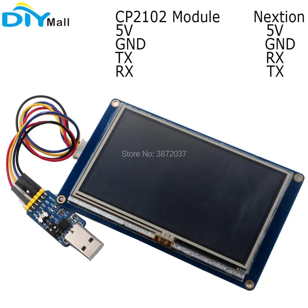Базовый резистивный сенсорный экран Nextion 2 4 дюйма 8 3 5 0 + серийный модуль CP2102 для