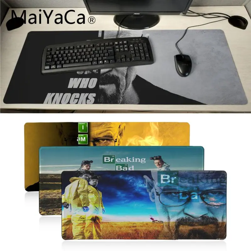 

Maiyaca Cool New Breaking Bad Unique Desktop Pad Game Mousepad Locking Edge gaming Mousepad Mat Keyboard Mat Table Pad