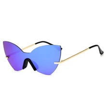 Sunglasses Fashion Vintage Gradient Sunglasses Women Brand Designer Twin-Beam Mirror Sun Glasses For Female Lady Eyewear