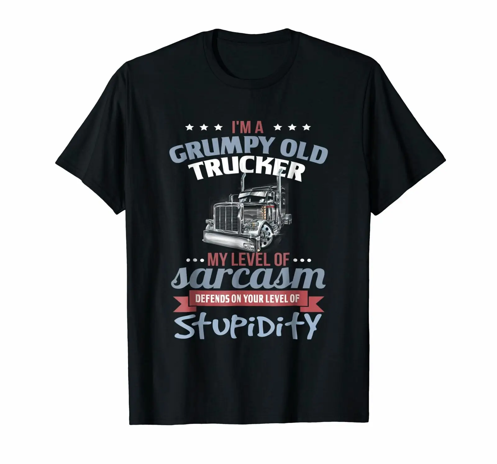 

I'm A Grumpy Old Trucker T Shirt | Truck Driver Funny Tee Shirt Men