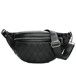 TTOU классический Мода из искусственной кожи Талия пакеты одноцветное модные женские туфли сумки на плечо черный дизайн Сумка Простой