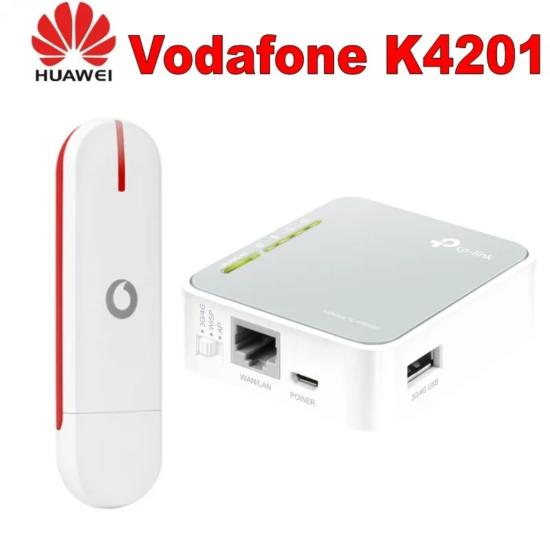 Vodafone мобильный широкополосный K4201 Usb адаптер + TP Link TL MR3020 150 Мбит/с 1 порт 10/100